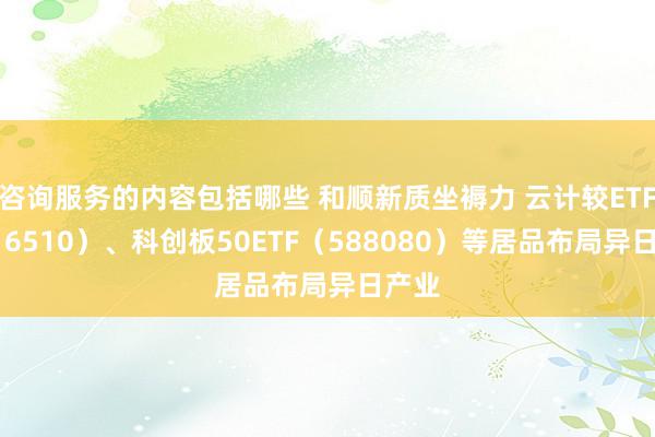 咨询服务的内容包括哪些 和顺新质坐褥力 云计较ETF（516510）、科创板50ETF（588080）等居品布局异日产业