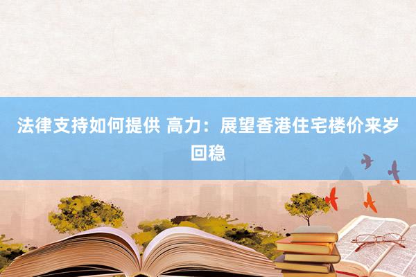 法律支持如何提供 高力：展望香港住宅楼价来岁回稳