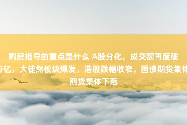 购房指导的重点是什么 A股分化，成交额再度破损2万亿，大徒然板块爆发，港股跌幅收窄，国债期货集体下落