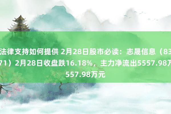 法律支持如何提供 2月28日股市必读：志晟信息（832171）2月28日收盘跌16.18%，主力净流出5557.98万元